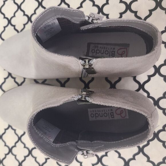 Blondo Liam Waterproof Ankle Bootie Taupe Size 9.5 - Picture 6 of 11